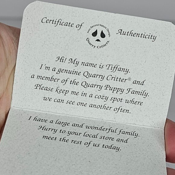 Quarry Critters Tiffany Yorkshire Terrier Yorkie Dog Figurine With COA - Picture 8 of 9